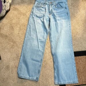 Loose fit casual straight jeans